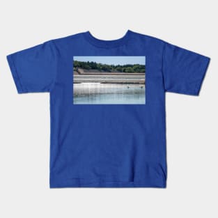 Kayaking to the Spillway by Debra Martz Kids T-Shirt